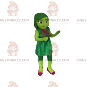 Liten jente grønn BIGGYMONKEY™ maskotkostyme med fløyelskjole. - Skogsdyr - BIGGYMONKEY_012234 - BiggyMonkey.com