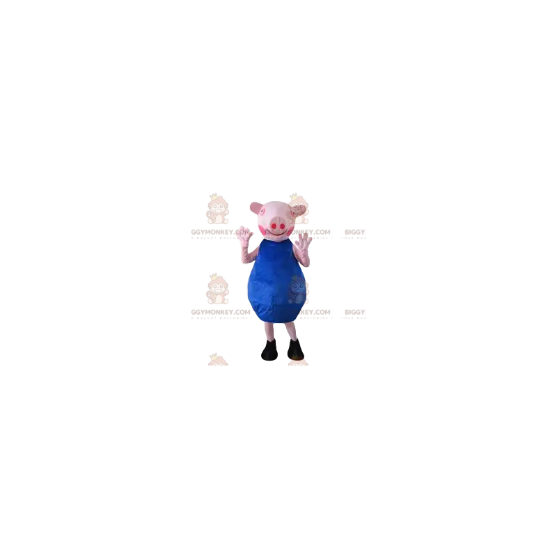 Zeug mascotte met een blauwe jurk. zaaien kostuum - Zeug mascotte met een blauwe jurk. zaaien kostuum -