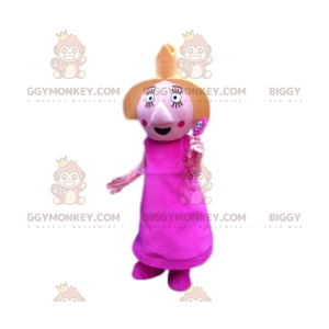 Costume de mascotte BIGGYMONKEY™ de Princesse avec une baguette