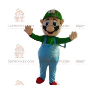 Traje de mascota BIGGYMONKEY™ de Luigi, compañero de Mario Bros