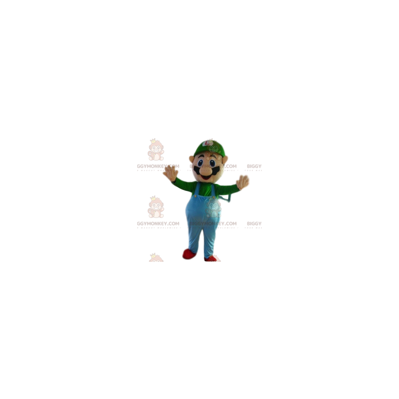 Luigis BIGGYMONKEY™ maskotkostume, Mario Bros Companion - Masker berømte mennesker - BIGGYMONKEY_012251 - BiggyMonkey.com