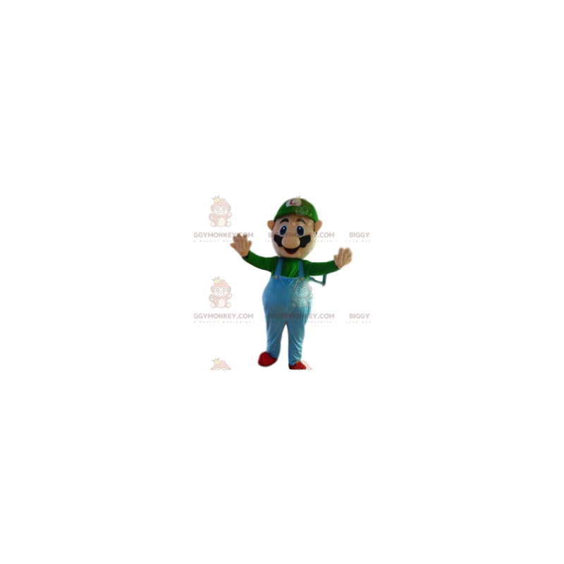 Traje de mascota BIGGYMONKEY™ de Luigi, compañero de Mario Bros