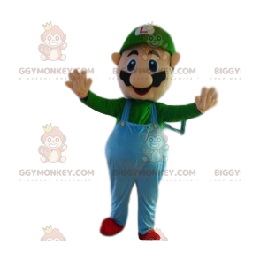 Luigi's BIGGYMONKEY™-mascottekostuum, Mario Bros Companion - Mascottes beroemde mensen - BIGGYMONKEY_012251 - BiggyMonkey.com