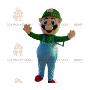 Traje de mascota BIGGYMONKEY™ de Luigi, compañero de Mario Bros