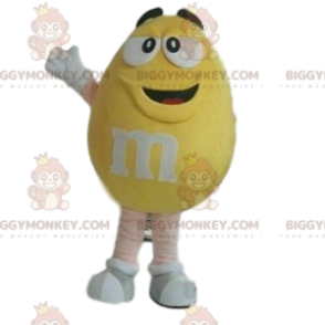 Super Cheerful Yellow M&M's BIGGYMONKEY™ Mascot Costume! –