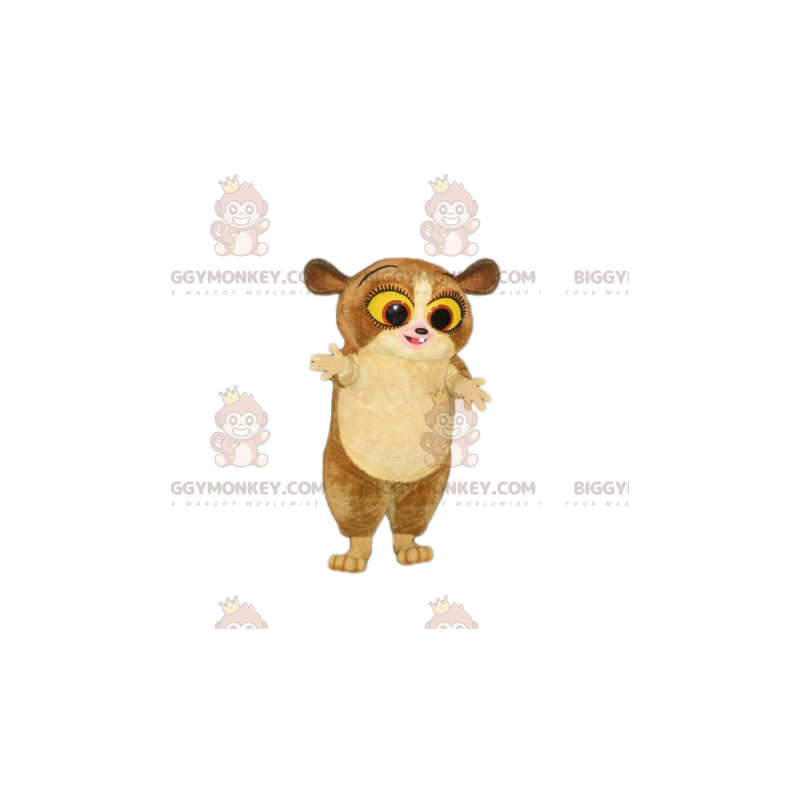 Costume de mascotte BIGGYMONKEY™ du petit lémurien, du dessin Costume de mascotte BIGGYMONKEY™ du petit lémurien, du dessin