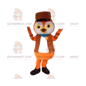 BIGGYMONKEY™ Little Ginger Bird Mascot Costume In Sheriff