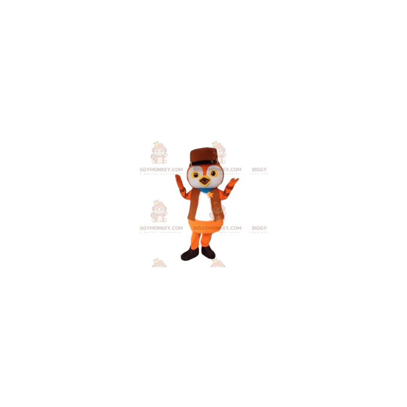 BIGGYMONKEY™ lille ingefærfugl-maskotkostume i sheriff-outfit - BIGGYMONKEY™ lille ingefærfugl-maskotkostume i sheriff-outfit -