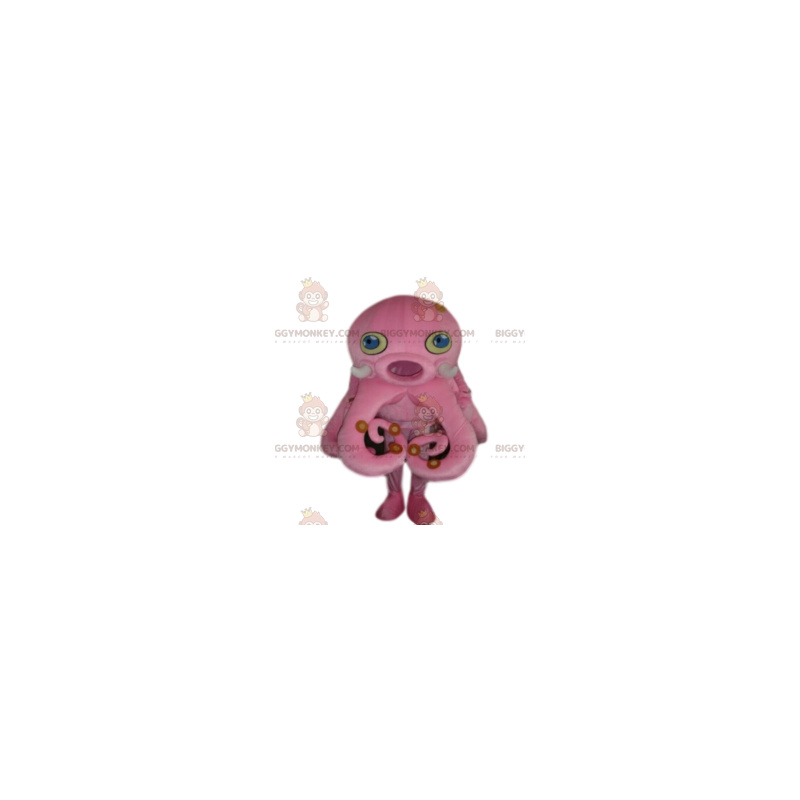 Różowy kostium maskotki Octopus BIGGYMONKEY™. Różowy kostium Różowy kostium maskotki Octopus BIGGYMONKEY™. Różowy kostium