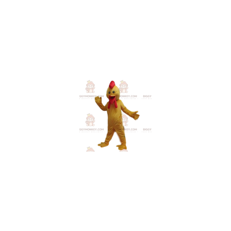Disfraz de mascota de pollo BIGGYMONKEY™ con un hermoso escudo. Disfraz de mascota de pollo BIGGYMONKEY™ con un hermoso escudo.