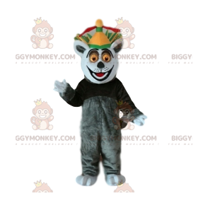 BIGGYMONKEY™ Mascot Costume of King Julien, the lemur from the