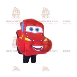 BIGGYMONKEY™ mascot costume of Lightning McQuenn, the red car
