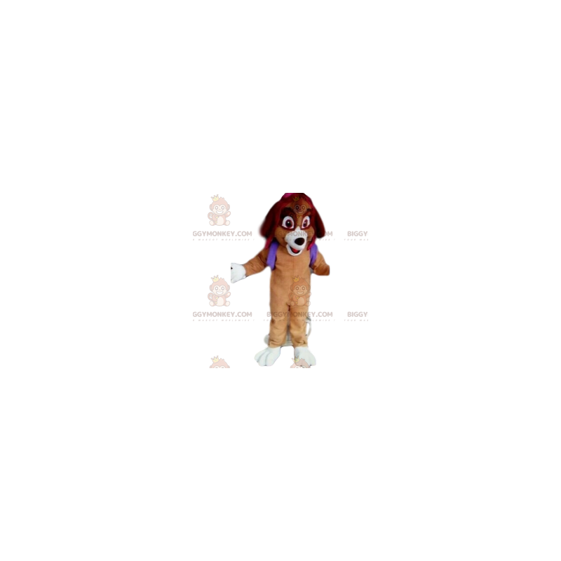 Kostium maskotki dla psa BIGGYMONKEY™ z fioletowym plecakiem. Kostium maskotki dla psa BIGGYMONKEY™ z fioletowym plecakiem.