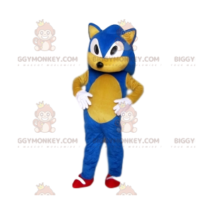 Costume de mascotte BIGGYMONKEY™ de Sonic, le hérisson de Sega