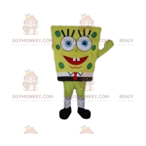 Disfraz de mascota Bob Esponja BIGGYMONKEY™. Disfraz de Bob