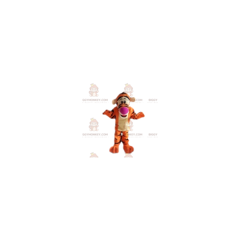Disfraz de mascota BIGGYMONKEY™ de Tigger, el tigre favorito de Disfraz de mascota BIGGYMONKEY™ de Tigger, el tigre favorito de
