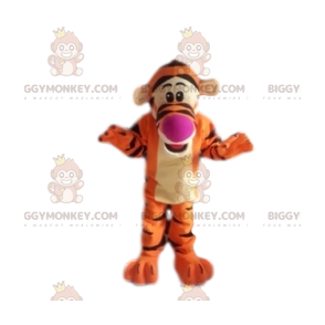 Traje de mascote BIGGYMONKEY™ do Tigrão, o tigre favorito do Ursinho Pooh - Mascotes pessoas famosas - BiggyMonkey.com