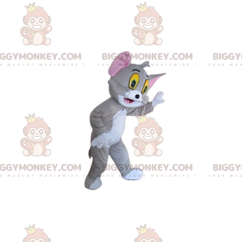 Costume de mascotte BIGGYMONKEY™ de Tom, le chat du cartoon Tom Costume de mascotte BIGGYMONKEY™ de Tom, le chat du cartoon Tom