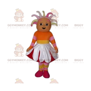 Little Girl BIGGYMONKEY™ Mascot Costume with Flower Costume –