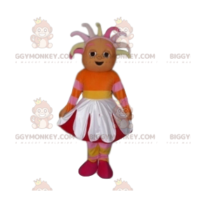 Στολή μασκότ Little Girl BIGGYMONKEY™ με στολή λουλουδιών - Μασκότ για αγόρια και κορίτσια - BiggyMonkey.com