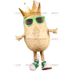 Potato BIGGYMONKEY™ Mascot Costume with Sunglasses –