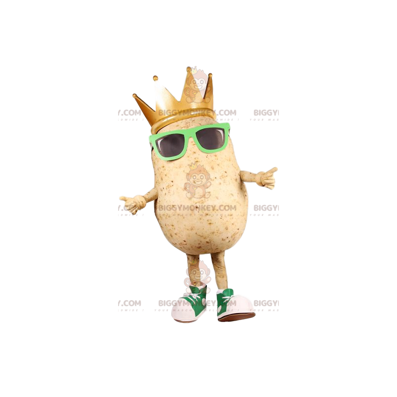 Potato BIGGYMONKEY™ Mascot Costume with Sunglasses -