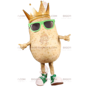 Potato BIGGYMONKEY™ Mascot Costume with Sunglasses -