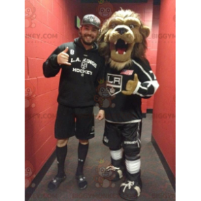 Costume da mascotte BIGGYMONKEY™ Leone Marrone Grande Criniera