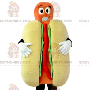 BIGGYMONKEY™ Hot Dog Ketchup and Mustard Mascot Costume. hot