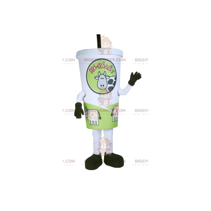 Costume de mascotte BIGGYMONKEY™ de milk-shake. Costume de Costume de mascotte BIGGYMONKEY™ de milk-shake. Costume de