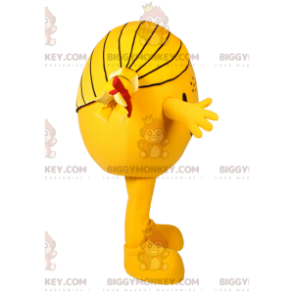 Kleines gelbes rundes Mädchen BIGGYMONKEY™ Maskottchenkostüm. Kostüm für kleines Mädchen - BiggyMonkey.com