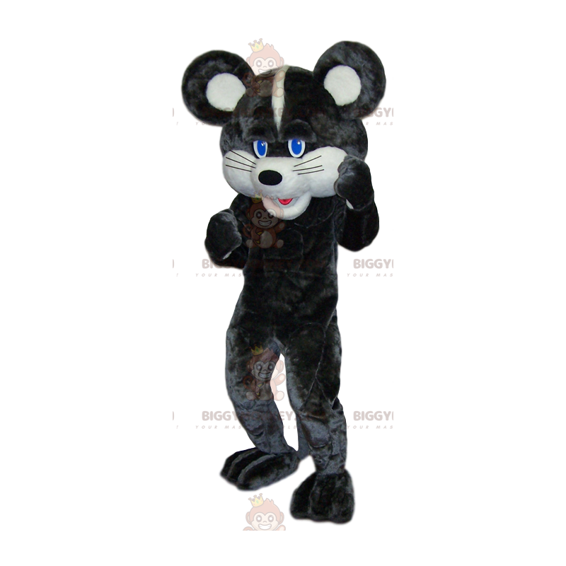 Hvid og grå mus BIGGYMONKEY™ maskotkostume. mus kostume - Hvid og grå mus BIGGYMONKEY™ maskotkostume. mus kostume -