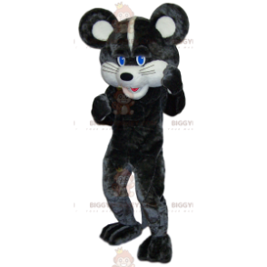 Costume de mascotte BIGGYMONKEY™ de souris blanche et grise. Costume de souris - Mascotte de souris - BiggyMonkey.com
