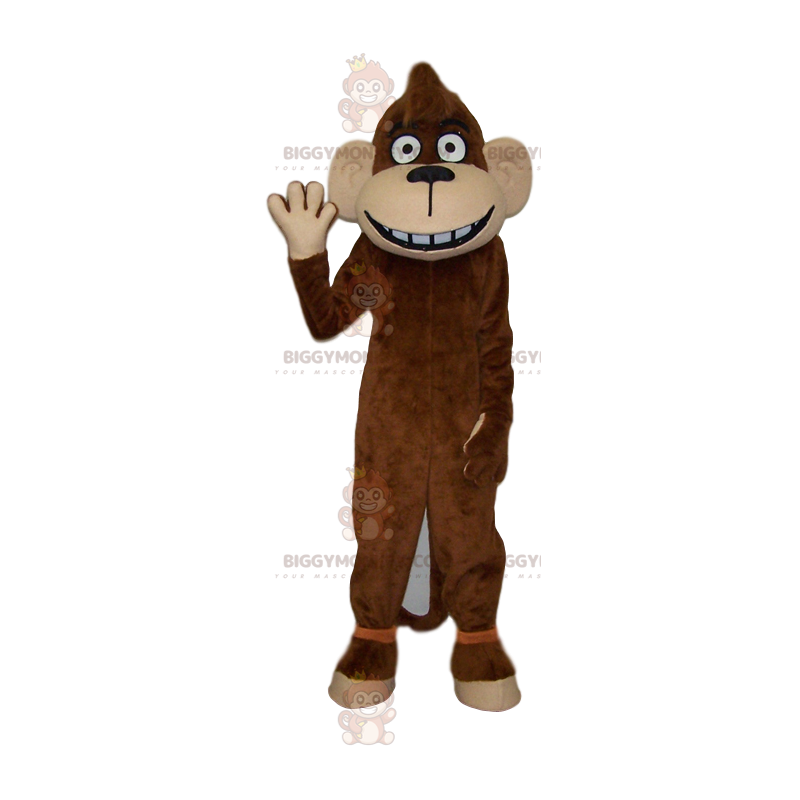 Grappige bruine aap BIGGYMONKEY™ mascottekostuum. aap kostuum - Grappige bruine aap BIGGYMONKEY™ mascottekostuum. aap kostuum -