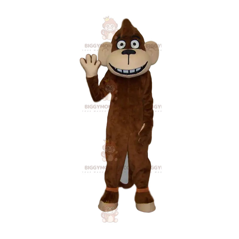 Αστεία στολή μασκότ BIGGYMONKEY™ Brown Monkey. στολή μαϊμού - Αστεία στολή μασκότ BIGGYMONKEY™ Brown Monkey. στολή μαϊμού -