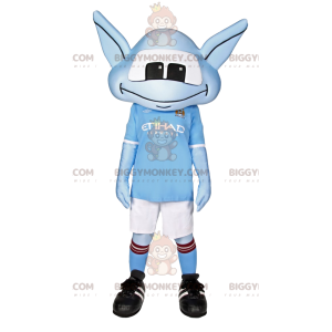 Costume de mascotte BIGGYMONKEY™ de petit extraterrestre bleu