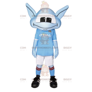 Little Blue Alien BIGGYMONKEY™ Mascot Costume In Sportswear -