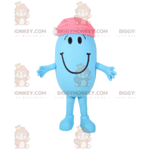 Disfraz de mascota BIGGYMONKEY™ Hombre pequeño azul ovalado con
