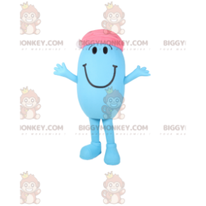 Disfraz de mascota BIGGYMONKEY™ Hombre pequeño azul ovalado con
