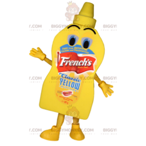 Senapsburk BIGGYMONKEY™ Maskotdräkt. Senapskruka kostym -