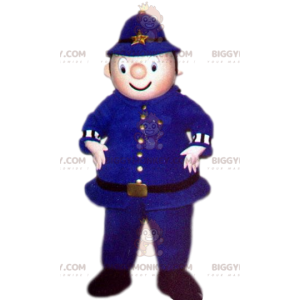 Polizist BIGGYMONKEY™ Maskottchenkostüm. Polizist Kostüm -