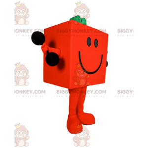 Orange Cube Man BIGGYMONKEY™ Mascot Costume - Biggymonkey.com