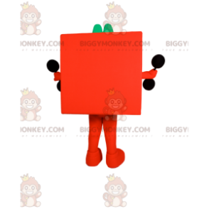  Στολή μασκότ με πορτοκαλί Cube Man BIGGYMONKEY™ - Αρσενικές μασκότ - BIGGYMONKEY_012322 - BiggyMonkey.com