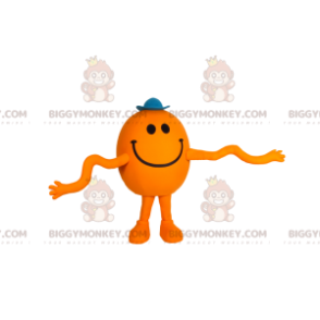 Kostým maskota BIGGYMONKEY™ Kulatý žlutý muž s dlouhými pažemi - Pánské maskoti - BIGGYMONKEY_012323 - BiggyMonkey.com