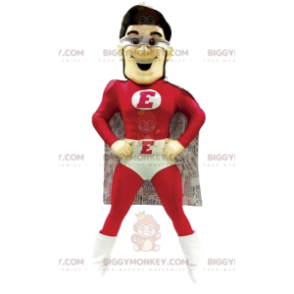 Super hero BIGGYMONKEY™ mascot costume in red and white. -