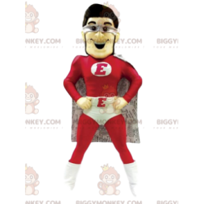 Costume de mascotte BIGGYMONKEY™ de super héros en rouge et