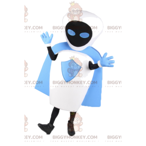 Blue and White Alien BIGGYMONKEY™ Mascot Costume. alien costume