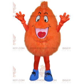 Orange Teardrop Character BIGGYMONKEY™ Mascot Costume -
