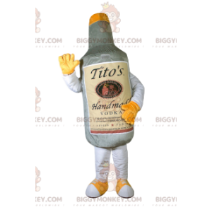 BIGGYMONKEY™ Wodkaflaschen-Maskottchen-Kostüm. Flasche Kostüm -