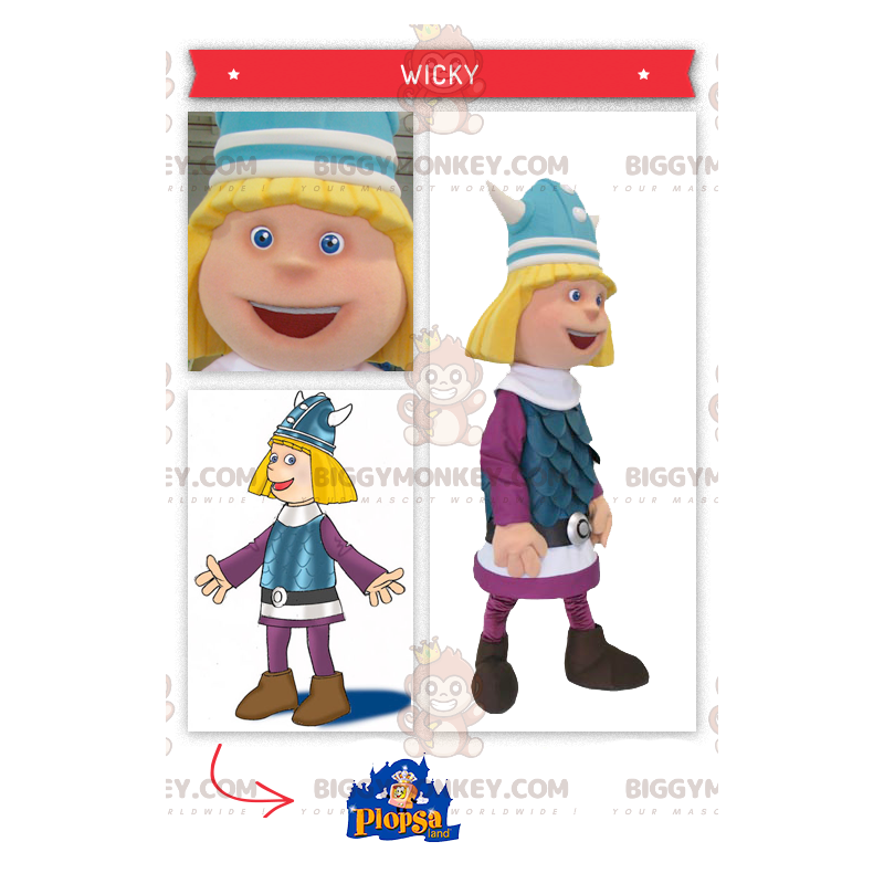Blond Viking Gaul BIGGYMONKEY™ Mascot Costume - Biggymonkey.com